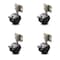 Service Caster 2 Inch Flat Black Hooded Nylon Wheel Caster with Brake and Side Mount Set SCC SCC-GR02S50D-NYS-FB-B-716X78-CB180-4 - alternate 1
